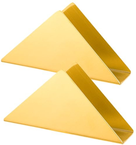 FAELNK 2 PCS Porte-Serviettes de Table Papier Gold 304# Distributeur de Serviettes Table en Acier Inoxydable Porte Serviette Cocktail pour Comptoirs de Cuisine Tables de Dîner