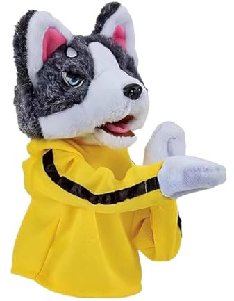 Jimenez Neues Handpuppenspielzeug in Form Eines Boxhundes - Handpuppen für die Ganze Familie, Tierspielzeug für Kleinkinder mit Geräuschen und Box-Action, 1 Stück