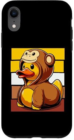 iPhone XR Chimpanzee Rubber Duck Ape Duck Case