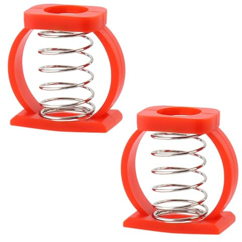 CPJJ 1 Pair C Buckle Springs, Bicycle Hinge Clip, Compatible with Brompton Folding Bike,Folding Bicycle C Snap Buckle(Red), Black, M