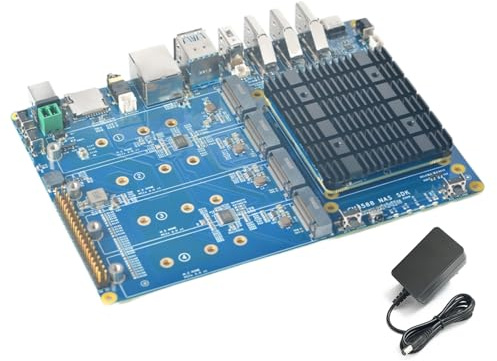 youyeetoo CM3588 Plus Mini NAS Plattform, 8K Video, RK3588,OpenMediaVault fit,16/32GB RAM, 4 x M.2 PCIe3.0 Sockel, Lösungen, Home Server,Lokaler Cloud Speicher，Micro Computer (16G+64G,NAS-Kit)