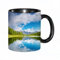 EKLMPS Original Mug en céramique,idéal comme cadeau,impression de haute qualité,mug à motifs,mug à thé,à café,330ml,Lac de montagne