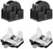 2pz Relè di Avviamento QP2-4.7 e 2pz Protettori di Sovraccarico per Frigorifero 6750C-0005P, Relè di Avviamento per Frigorifero PTC a 1 Pin da 4,7 Ohm Relè QP2-4r7 per Compressore per Frigorifero LG