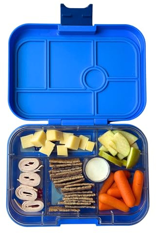 Yumbox Original auslaufsichere Bento Box für Kinder - 6-Fach Tablett - BPA-Frei, Easy-Clean, Kompakte Lunchbox für Kleinkinder bis 8 Jahre - Ideal für die Schule (Surf Blue Rocket)