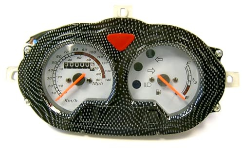 TACHO TACHOMETER kompl. CARBON LOOK mit ANSCHLUSS KABELBAUM für BAOTIAN QT-12 REBEL TANCO HERO CPI YIYING QINGQI LEIKE JMSTAR HYOSUNG MKS FLEX TECH ERING ADLY ZNEN CHINA ROLLER GY6 4-TAKT
