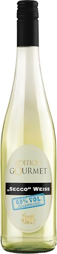 WZG Alkoholfreier Secco Weiss 0,0% – Edition Gourmet Württemberg, 0,75 l | Fruchtig-prickelnder Genuss mit Birne und Aprikose – entalkoholisiert, lieblich