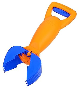 Garneck Sandgreifer Sandspielzeug Sandgreifer für Sandfänger Werkzeug zum Greifen von Sand Kinderspielzeug Kinderstrandspielzeug Plastik Orange