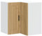 Homgoday Küchen-Eckhängeschrank Porto Artisan-Eiche Holzwerkstoff