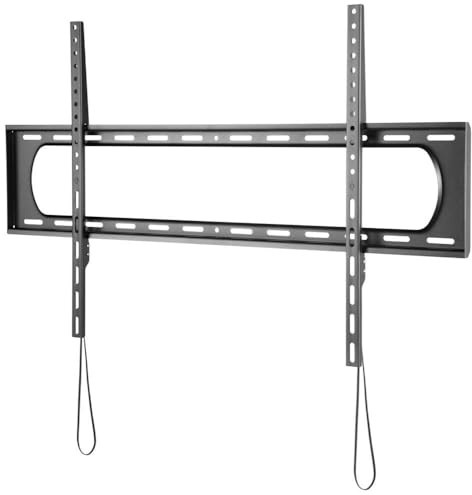 kenable Ultra Heavy Duty Fixed TV Wall Mount Bracket for 60 to 120 inch Screens | Supports up to 120kg | VESA 900x600mm | Low Profile 35mm | Self-Locking Mechanism | Black