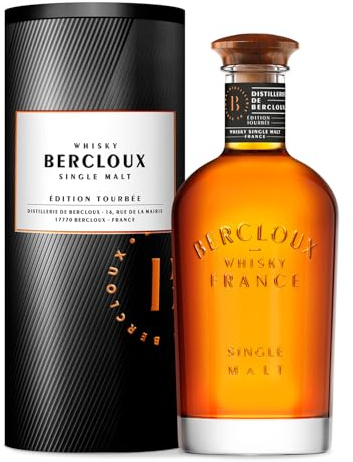 BERCLOUX - Whisky Single Malt - Édition Tourbée - 40% Alcool - 70 cl | Origine : 100 % France