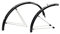 Sks - Paraspruzzi in plastica cromata, Nero (Nero), 700 x 45mm