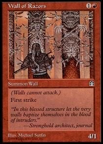 Magic: the Gathering - Wall of Razors - Stronghold by Magic: the Gathering