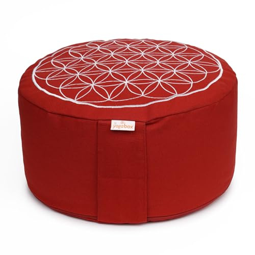 Yogabox Meditationskissen Glückssitz® Blume des Lebens