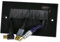 kenable Cable Entry/Exit BRUSH Faceplate for Wall Outlet UK Double Gang BLACK [Black Double]