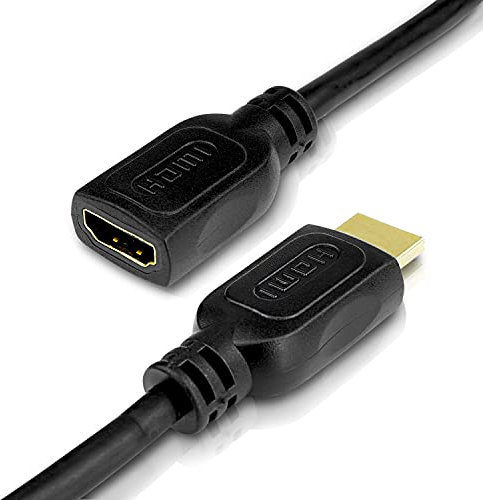 PerfectHD 4K HDMI Kabel - HDMI Verlängerung - Ultra HD 2160p - Verlängerungskabel 3 m - Full HD 1080p - schwarz - 6 verschiedene Längen