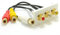Prêt Fabriqúe Plaque Murale Module 3X RCA Cinch Vidéo l'audio Panneau Montage 15 cm [3 Phono Composite Video/Audio]