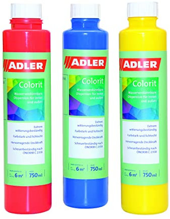 ADLER AVIVA Colorit-AF 501 Weiß 750 ml Volltonfarbe Abtönfarbe Wandfarbe