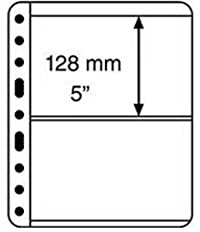 plastic pockets VARIO, 2-way division, black film