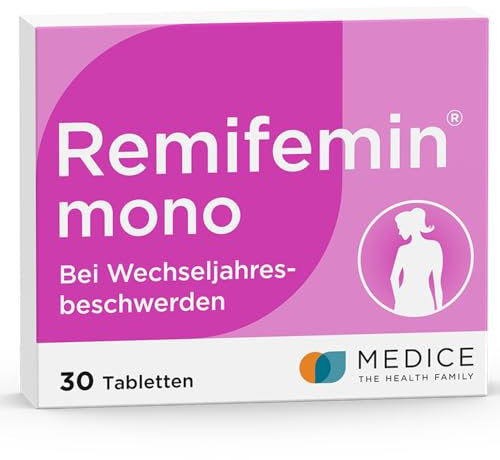 Remifemin mono 30 Tabletten - Medikament für Wechseljahre - bei leichten bis mittleren Wechseljahresbeschwerden - hormonfrei - pflanzliches Arzneimittel