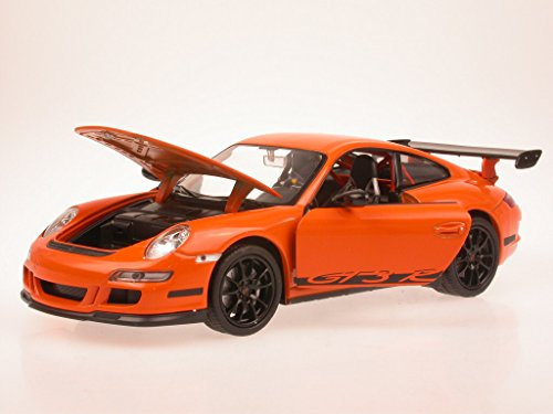 Porsche 911 997 GT3 RS orang Modellauto Welly 1:24
