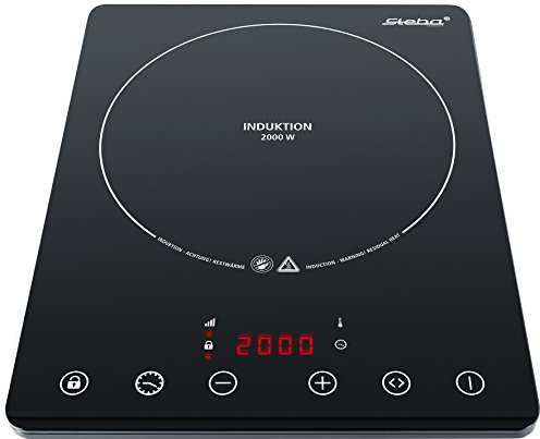 Steba IK 65 Slim Ultra-flaches Induktionskochfeld, Schwarz | Elektro, 2000 W, Mobil Einsetzbar