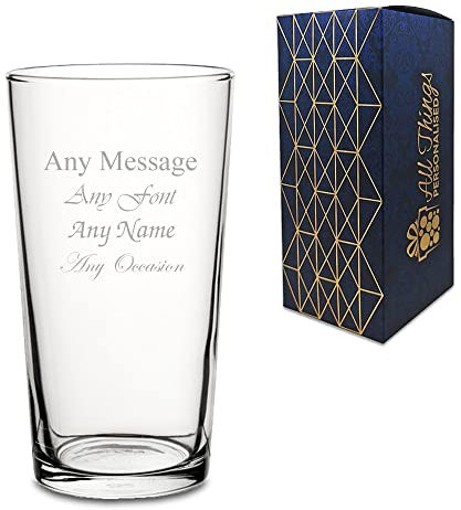 Personalised Engraved Perfect Pint Glass Wedding Birthday Usher Gift Best Man