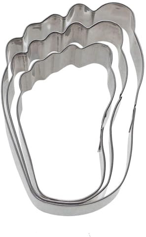 Westmark Ausstechformen-Set, Unterschiedliche Größen, Rostfreier Edelstahl, Käsefüße, 3-tlg., Silber, 31972260