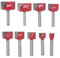 Gasea 9pcs 6mm Shank Cleaning Buttom Router Bits CNC Router End Milling Cutter Woodworking Tool Bit 10/ 13/ 16/ 18/ 20/ 22/ 25/ 30/ 32mm
