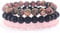 Edelsteinarmbänder Damen Echt Handgelenke können gestapelt werden Elastisches Armband Heilstein Stress Relief Power Stone Armband