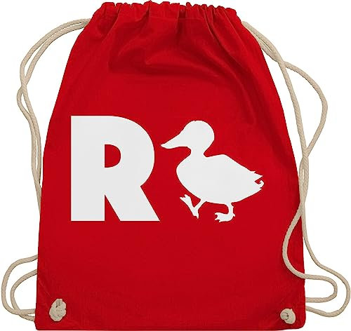 Turnbeutel Rucksack - Rentner - Taschen - R Ente Geschenk Rente Geschenke Ruhestand I - Unisize - Rot - abschiedsgeschenke für retirement duck beutel zum abschied pension rentenbeginn stoffrucksack