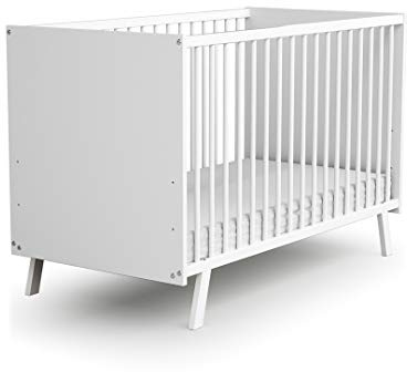 AT4 - Babybett CARNAVAL Holz Weiß 60 x 120