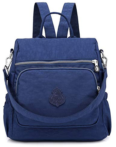 Estwell Rucksack Damen Elegant Schulrucksack Damenrucksack Handtasche Daypack Wasserdicht Nylon Mädchen Schultasche Reiserucksack Anti Diebstahl Rucksäcke, Dunkelblau