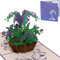 LINPOPUP® Pop-Up Karten Geburtstag, Orchidee Pop Up Karte Blumen, Pop Up Geburtstagskarte, 3D Grußkarten Blume Klappkarte Geburtstagskarte Viel Glück Gute Besserung, Muttertagskarte, N359
