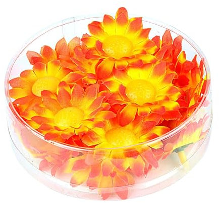 Widmann 23981 - Dekoration Margeriten, 20 Stück in Plastikbox, Blumen, Blüten, Sommerfest, Tischdekoration, Mottoparty