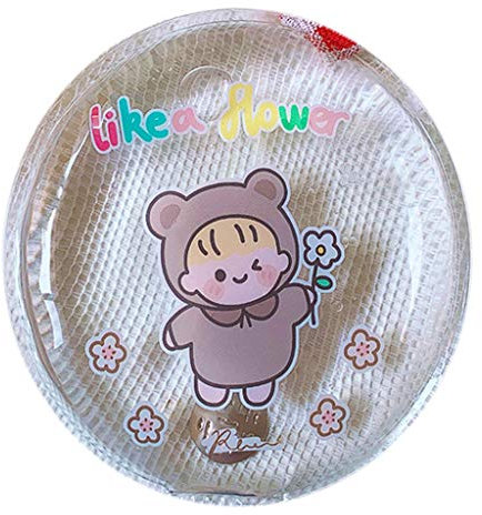 Myya Winter Reusable Mini Round Hand Body Warmer Cute Cartoon Pattern Gel Liquid Heat Packs Portable Instant Self Heating Bag