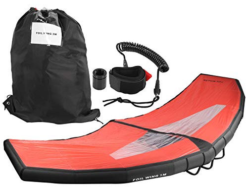 Denkerm Surfing Foil Wing Windsurfen, handgehaltenes aufblasbares elektrisches Surfbrett Flying Wing Leichter Surfer Kite Wing für Wassersport-Surfausrüstung, Surfbrettzubehör(L)