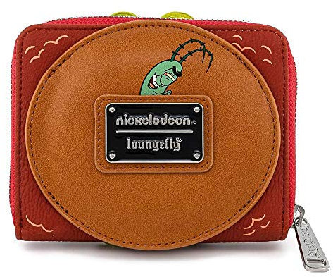 Loungefly Spongebob Schwammkopf Plankton Krabby Patty Geldbörse mit Reißverschluss (mehrfarbig)