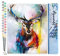 Figured'Art Malen Nach Zahlen Erwachsene Portrait bunter Hirsch - Paint by Numbers Basteln DIY Bastelset 40x50cm ohne Holzrahmen