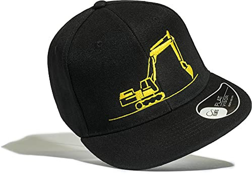 Kinder Cap : Bagger - Kappe Jungen - Mütze Arbeitskleidung (One Size/Black)