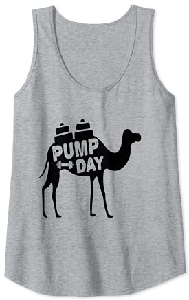 Womens Pump Day Camel Hump Day Fitness Gym Work Out Lifting Tank Top