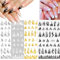 MWOOT 4 Blatt 3D Feuer Flamme Nagelsticker Abziehbilder,Selbstklebend Nagelaufkleber für DIY Nagelspitzen Dekoration, Flamme Nagel Aufkleber Abziehbilder Maniküre Dekoration