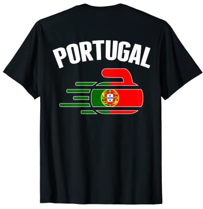 Portugal Curling Fans Trikot Portugal Curling Fans Wintersport T-Shirt