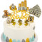 Happy Birthday Cake Topper Dollar Cupcake Topper Geld Thema Kuchen Dekoration für Geburtstag Abschluss Hochzeit Party, 10 Stück