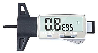 SunXTMY Messgerät Digital-Reifen Tiefenmesser Tread Checker Motorradreifen Tester Auto-Bremsen-Schuh-Auflage Verschleißlehre Tiefenmesser Werkzeuge Mess