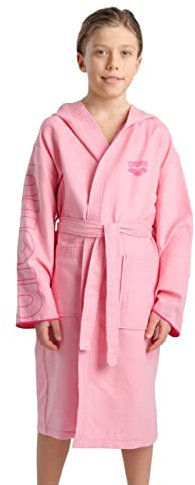 ARENA Zeal Plus Junior Accappatoio Bambino e Bambina in Microfibra, Accappatoio Microfibra con Cappuccio e Tasche, Accappatoio Unisex ad Asciugatura Rapida, Comodo e Leggero