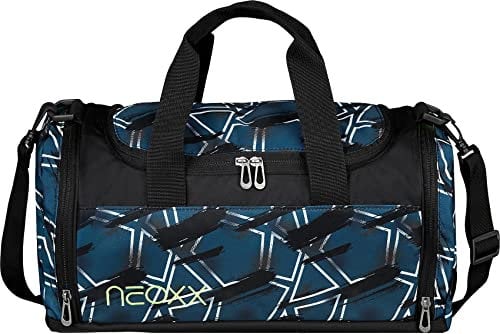 neoxx - Champ Sporttasche Flash Yourself - Tasche aus recycelten PET-Flaschen - geräumiges Hauptfach - ideal für Sport und Schule - für Jungen
