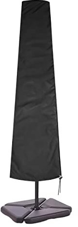Parasol Covers Waterproof with Zipper (170 * 25 * 50 cm) - Parasol Covers Heavy Duty for Garden and Outdoor - Rip Proof, UV Protection and Weather Resistant Parasol Cover for Garden Umbrella - Black