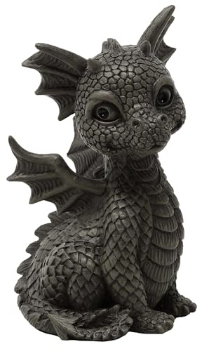 MystiCalls by Mayer Chess Gartenfigur Gartendrache - Modell Snooty klein - Fantasy Figur Deko Drache süß