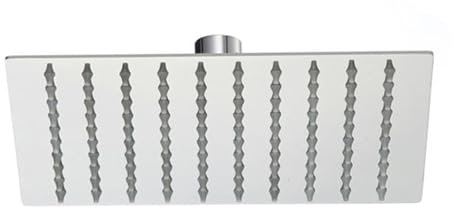 Pommeau de douche carré 15 cm MOKEKA Pommeau de douche en acier inoxydable 304 (15 cm, carré)