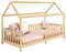 IDIMEX Lit cabane Nina lit Enfant Simple Montessori en Bois 90 x 190 cm, en pin Massif à la Finition Naturelle